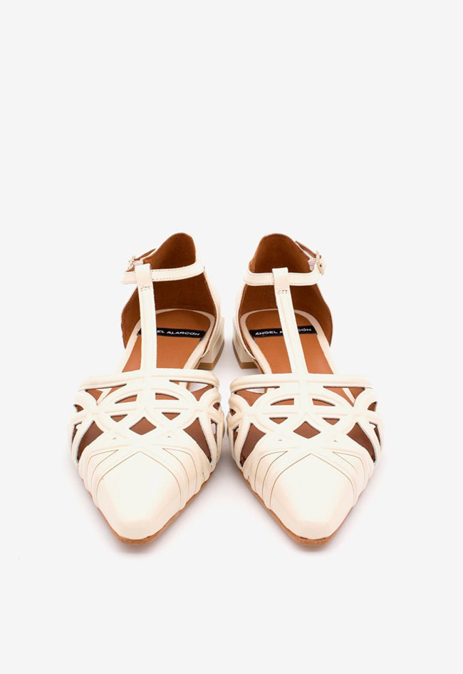 Zapato bailarina de mujer hielo Alarcón 24001-530b