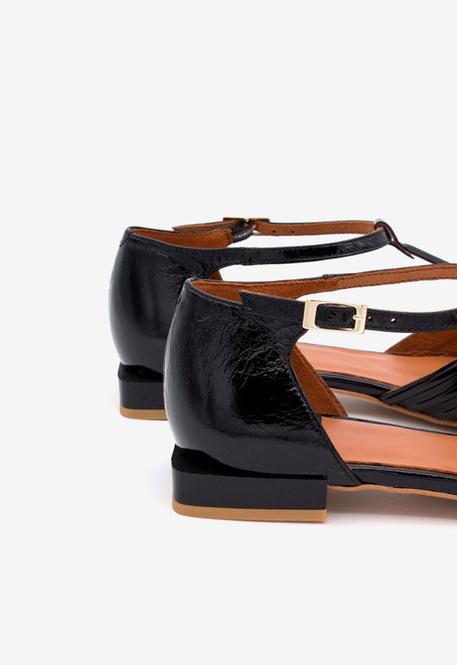 Zapato bailarina de mujer negro Alarcón 24001-530b
