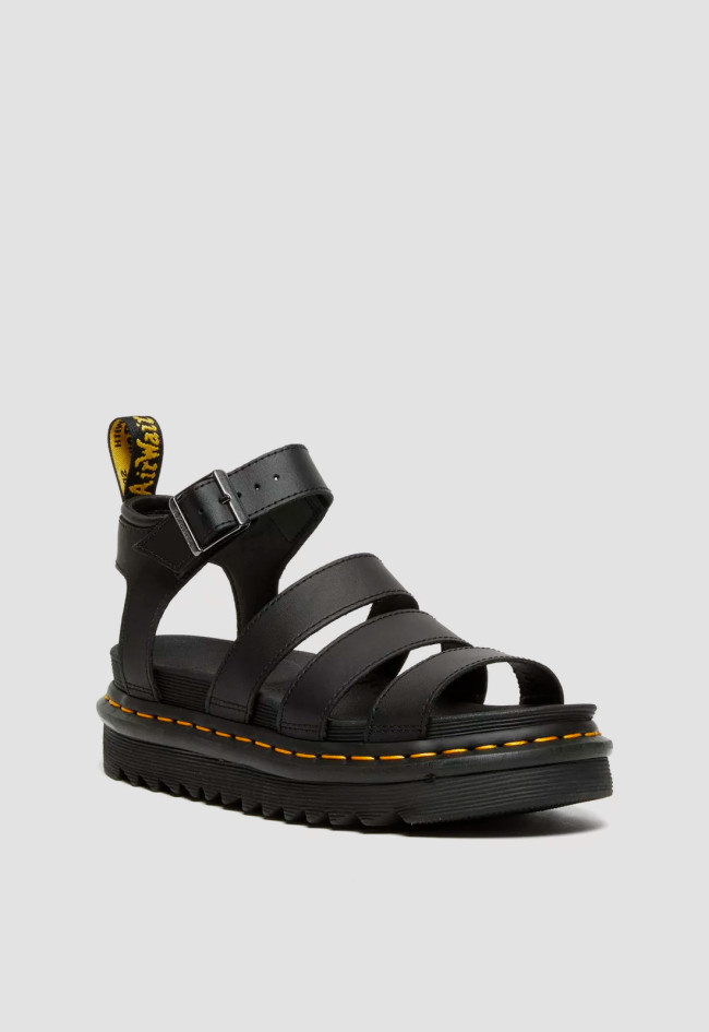 Sandalia romana de mujer negro Dr Martens blaire