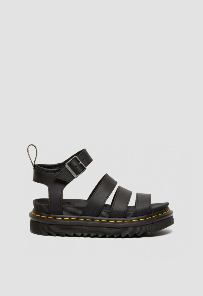 Sandalia romana de mujer negro Dr Martens blaire