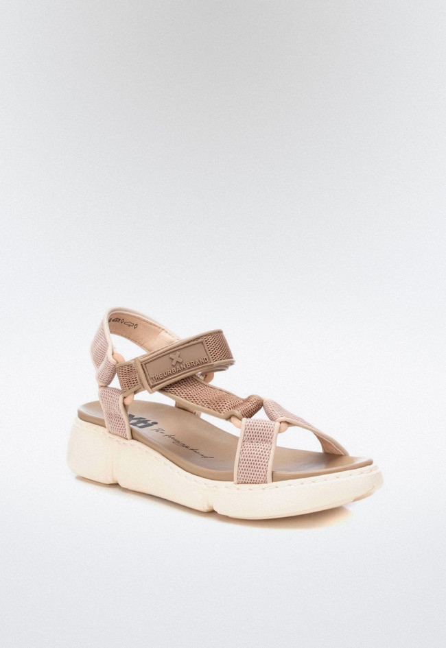 Sandalia deportiva de mujer beige Xti 142917