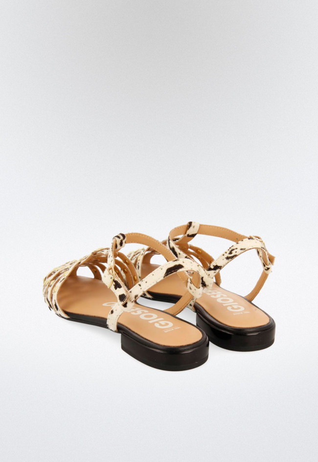 Sandalia animal print de mujer cebra Gioseppo connerton