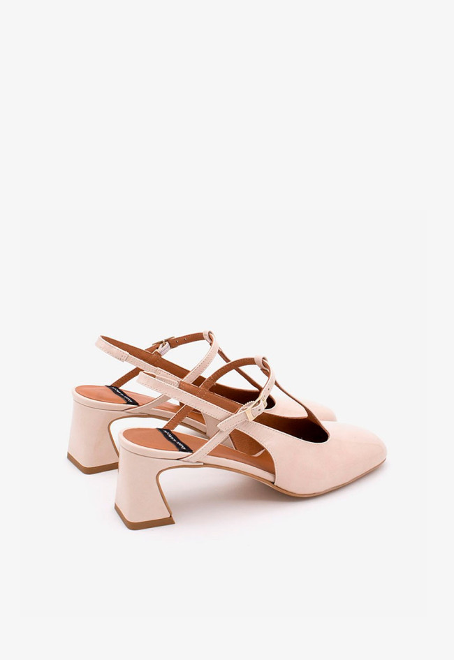 Zapato merceditas destalonado de mujer crema Alarcón 24212-275a