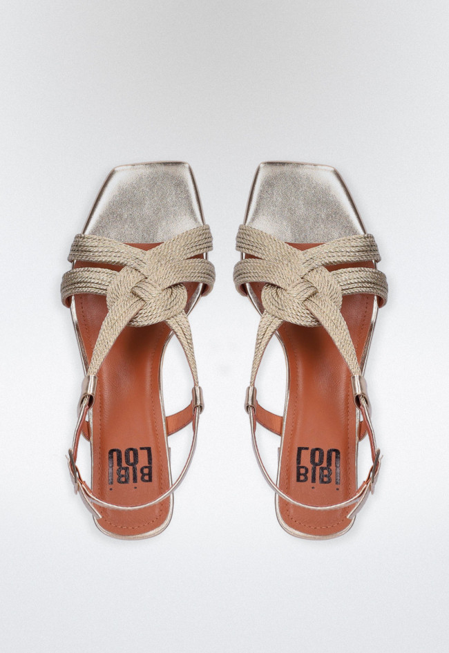 Sandalia de mujer oro BIBI LOU 850z94hg