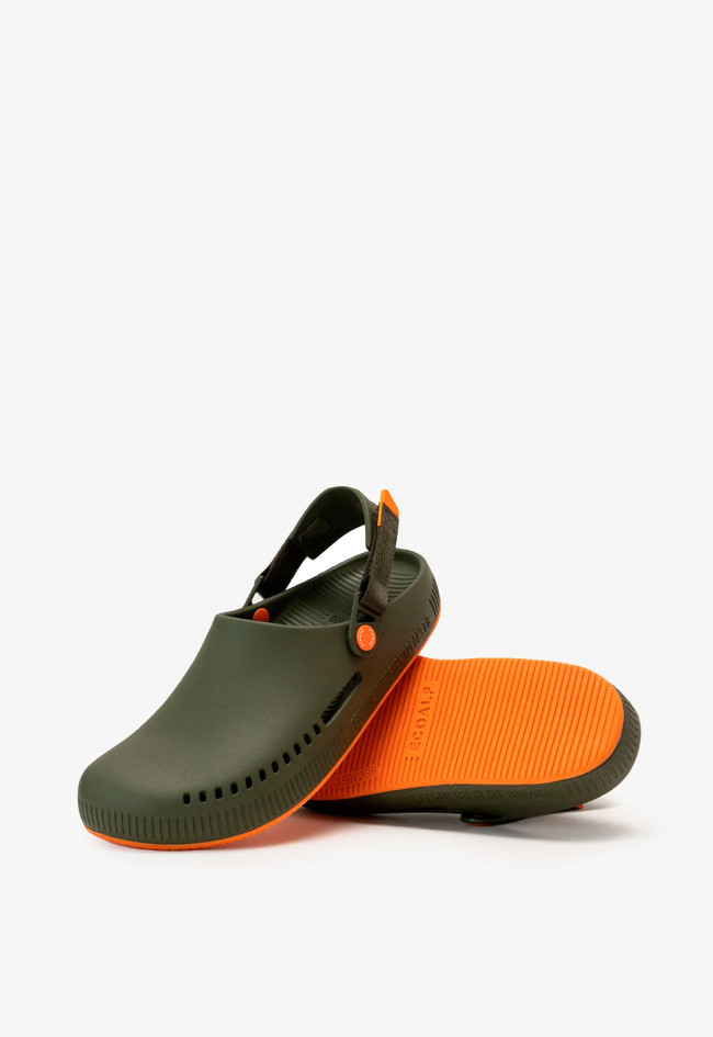 Zueco de hombre kaki Ecoalf javaalf clogs man