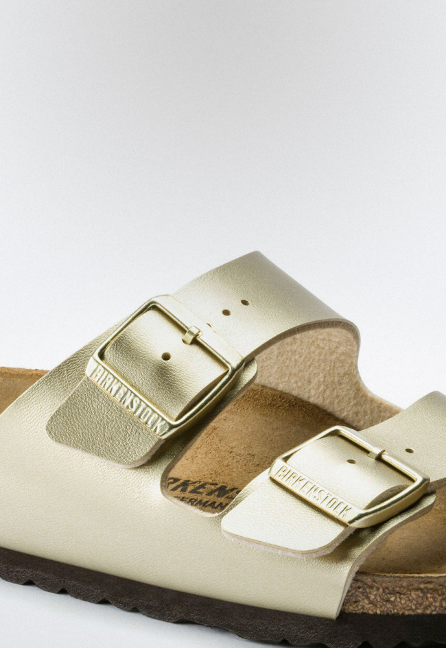 Sandalia hebillas de mujer oro Birkenstock arizona bf