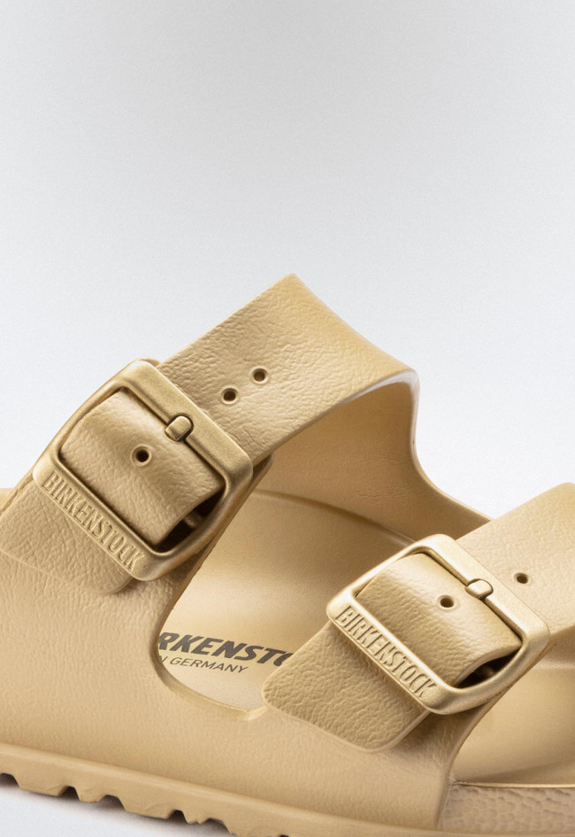 Sandalia hebillas de mujer oro Birkenstock arizona eva