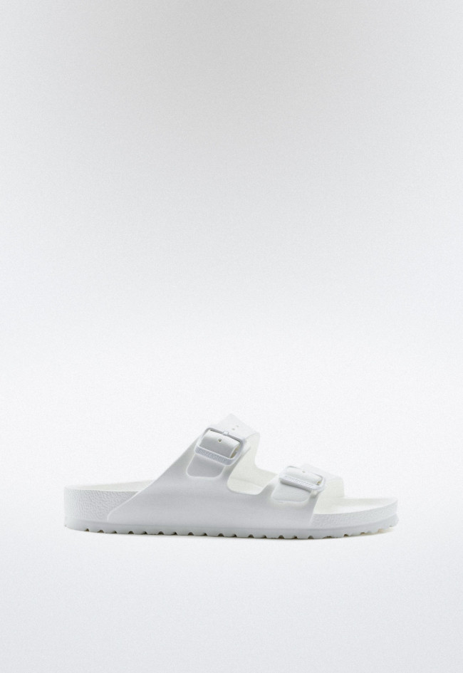 Sandalia hebillas de mujer blanco Birkenstock arizona essentials eva