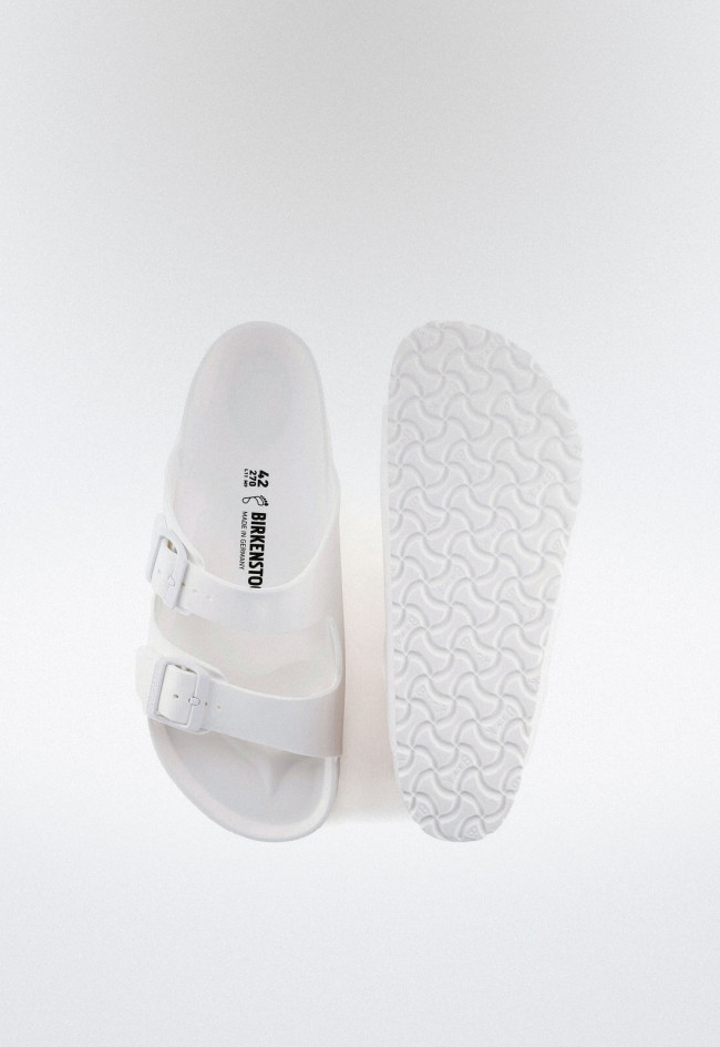 Sandalia hebillas de mujer blanco Birkenstock arizona essentials eva