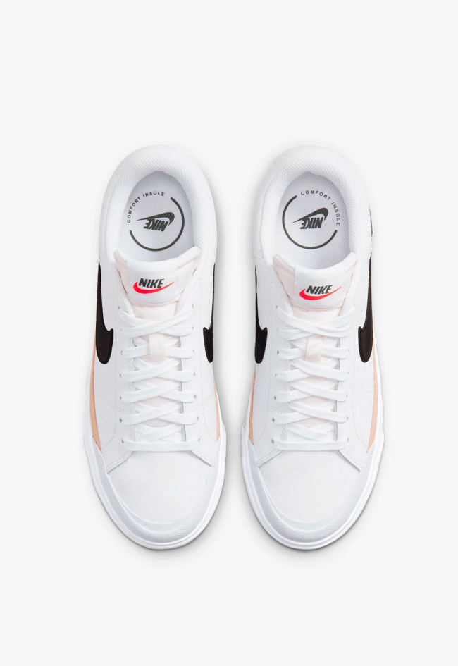 Deportivo de mujer negro Nike wmns court legacy lift