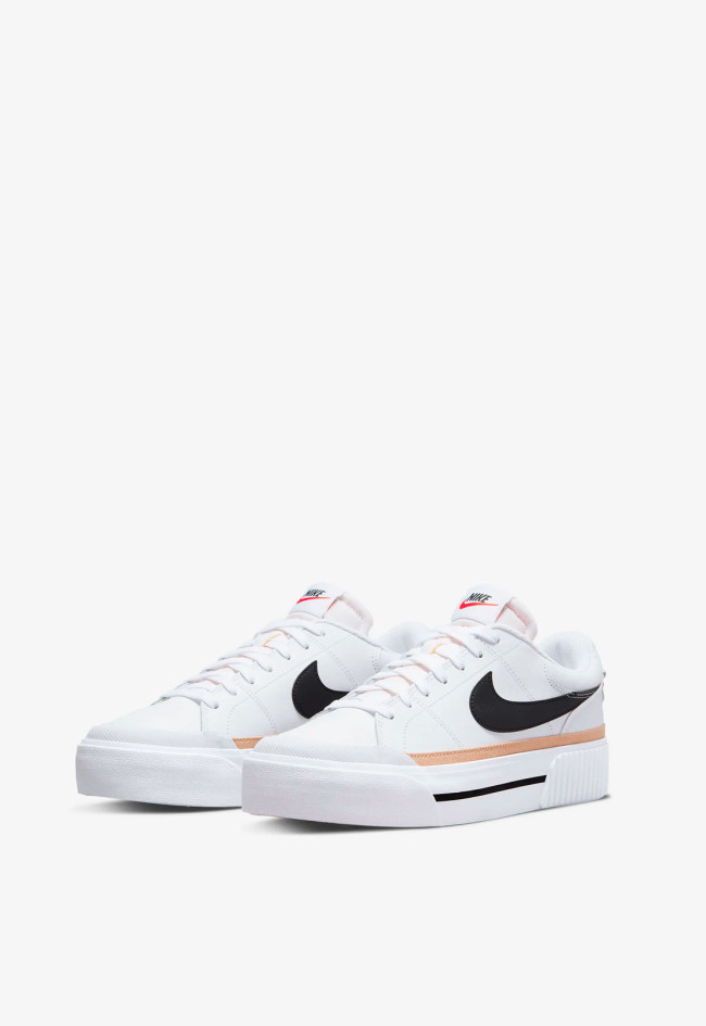 Deportivo de mujer negro Nike wmns court legacy lift