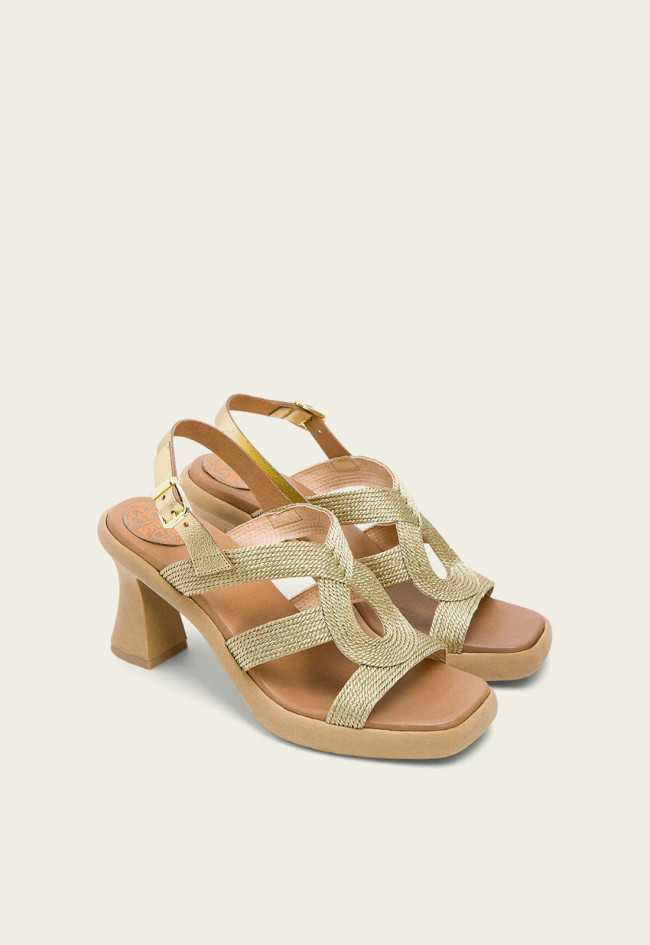 Sandalia de mujer platino Porronet 3072