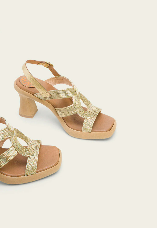 Sandalia de mujer platino Porronet 3072