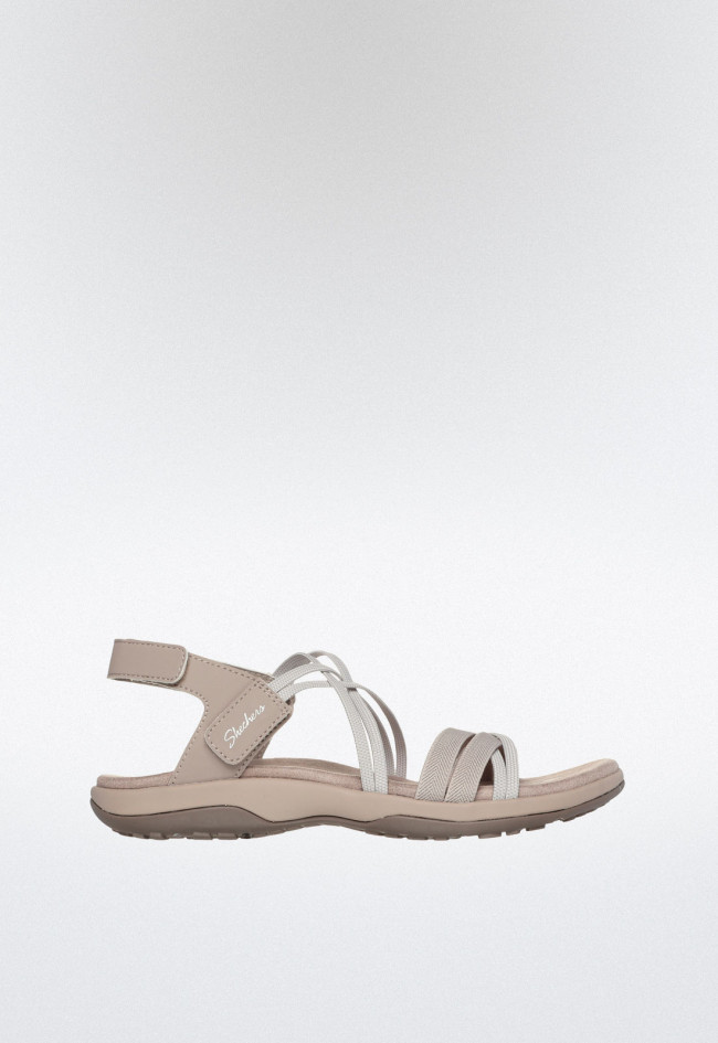 Sandalia deportiva de mujer tostado Skechers 163112