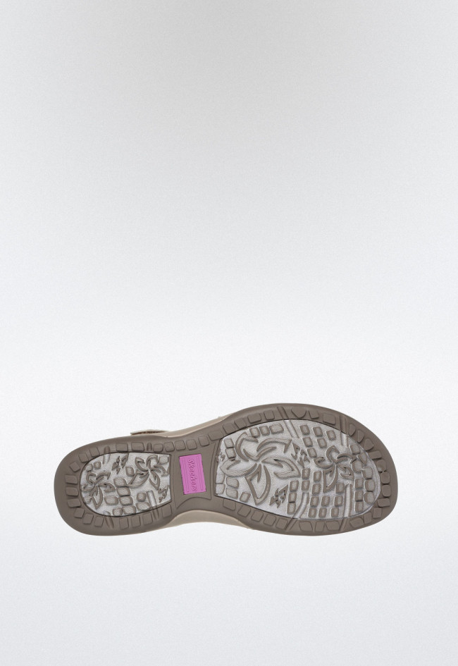 Sandalia deportiva de mujer tostado Skechers 163112