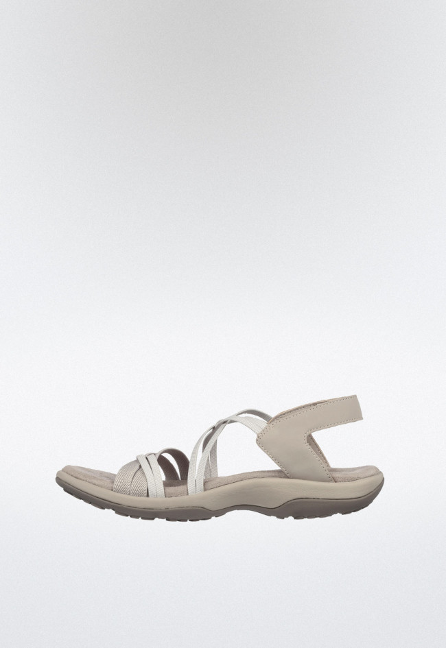 Sandalia deportiva de mujer tostado Skechers 163112