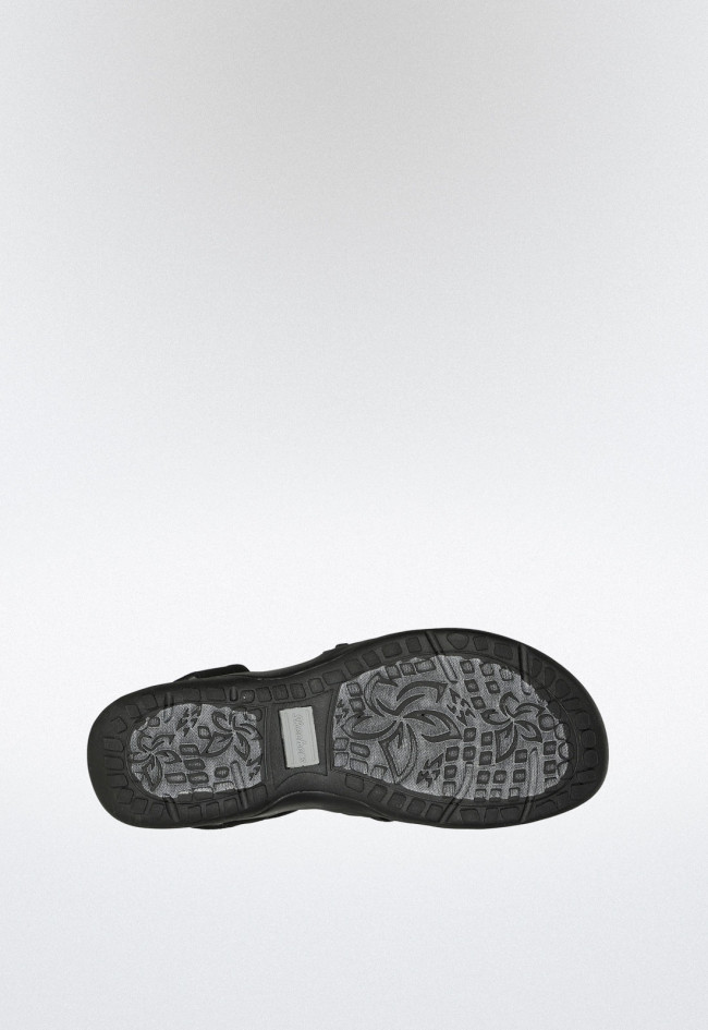 Sandalia deportiva de mujer negro Skechers 163185