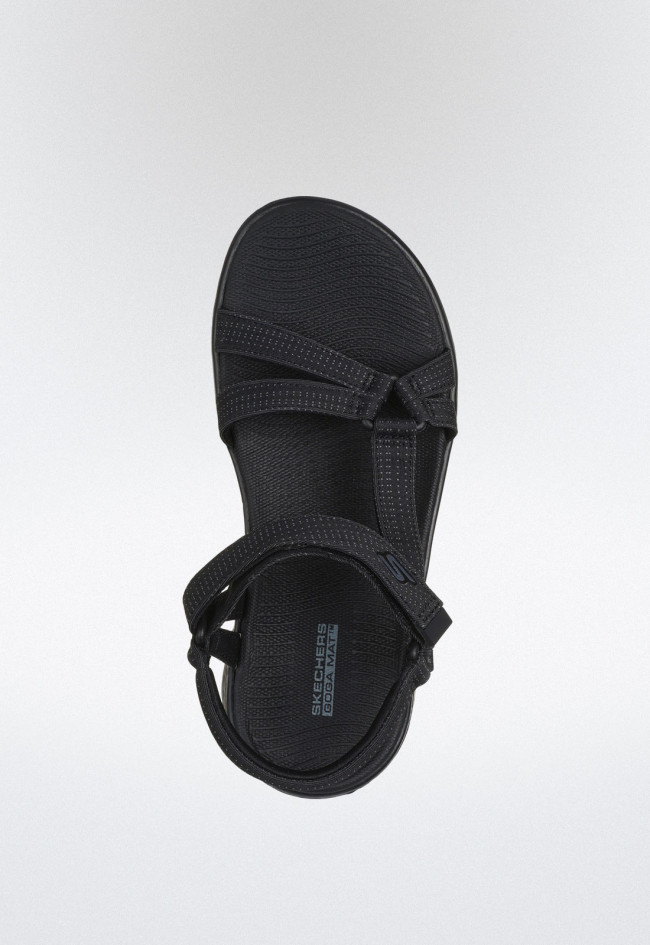 Sandalia de mujer negro Skechers 141451