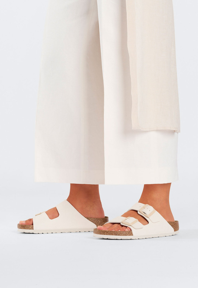 Sandalia de mujer hielo Birkenstock arizona bf eggshell