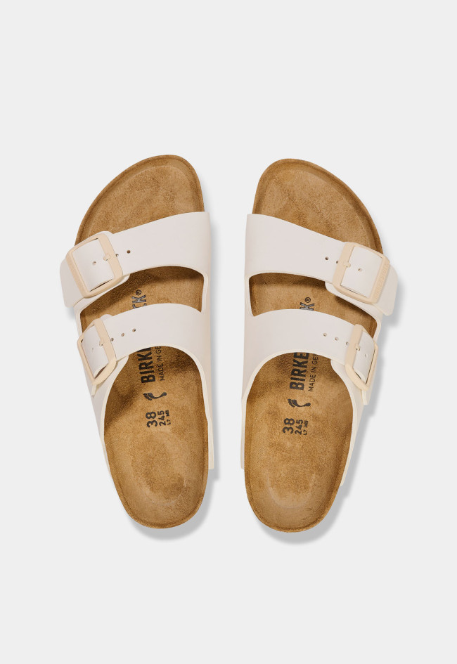 Sandalia de mujer hielo Birkenstock arizona bf eggshell