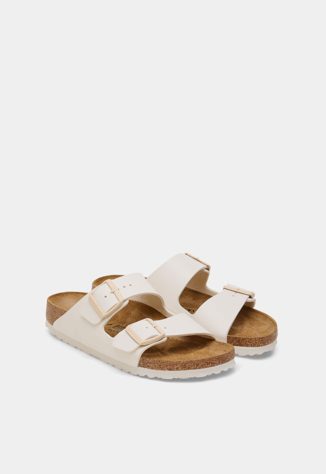 Sandalia de mujer hielo Birkenstock arizona bf eggshell