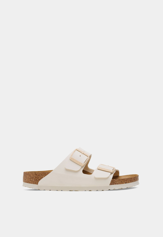 Sandalia de mujer hielo Birkenstock arizona bf eggshell