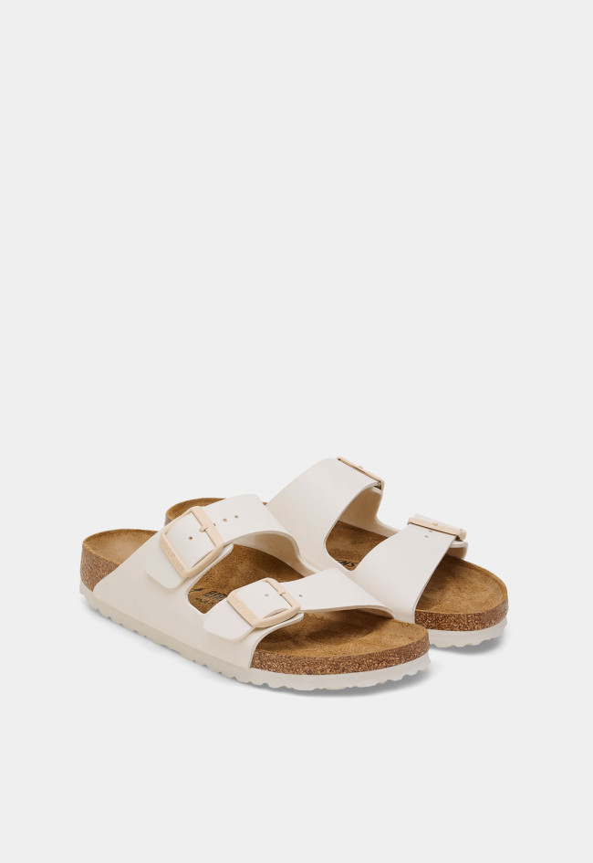 Sandalia de mujer hielo Birkenstock arizona bf eggshell