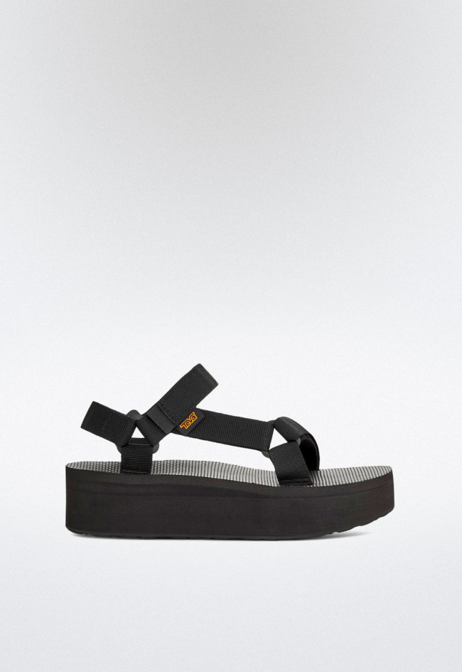 Sandalia de mujer negro Teva 1008844 flatform universal