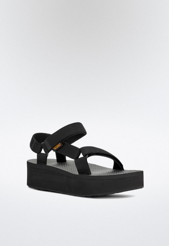 Sandalia de mujer negro Teva 1008844 flatform universal