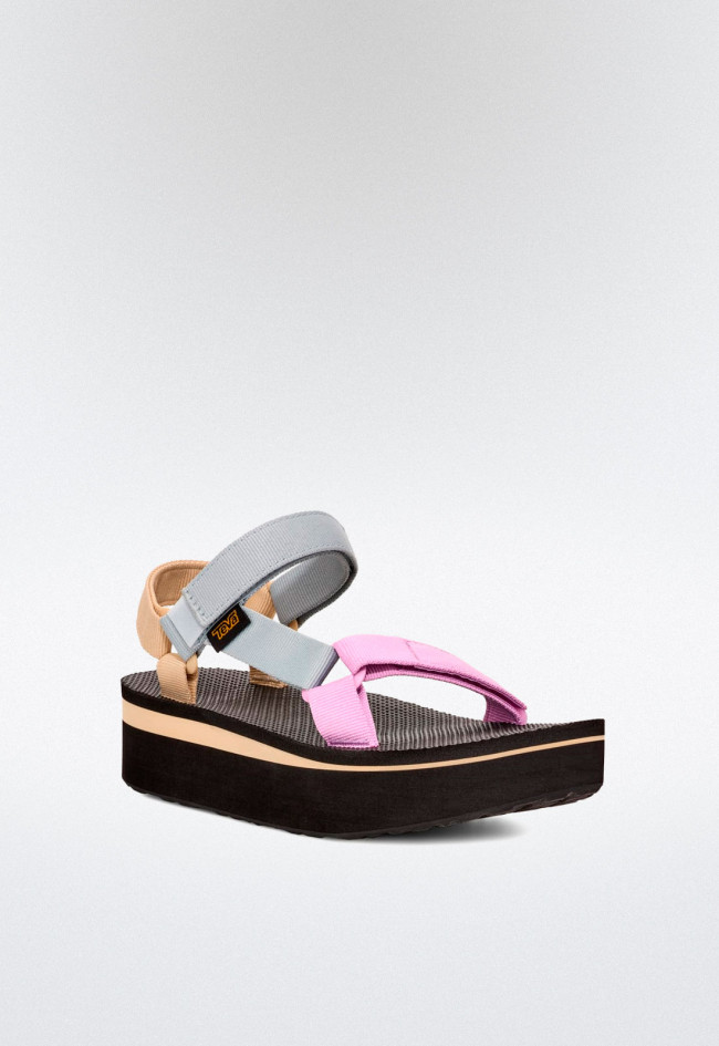 Sandalia de mujer multicolor Teva 1008844 flatform universal