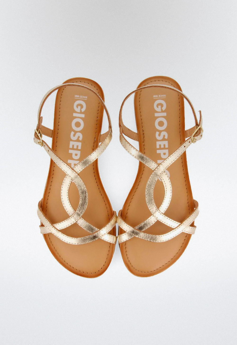 Shoes De Mujer PORRONET SANDALIAS PLANAS MUJER 3109 ORO DORADO