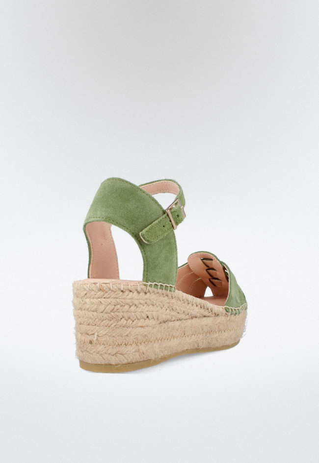 Alpargata de mujer verde Macarena java 43