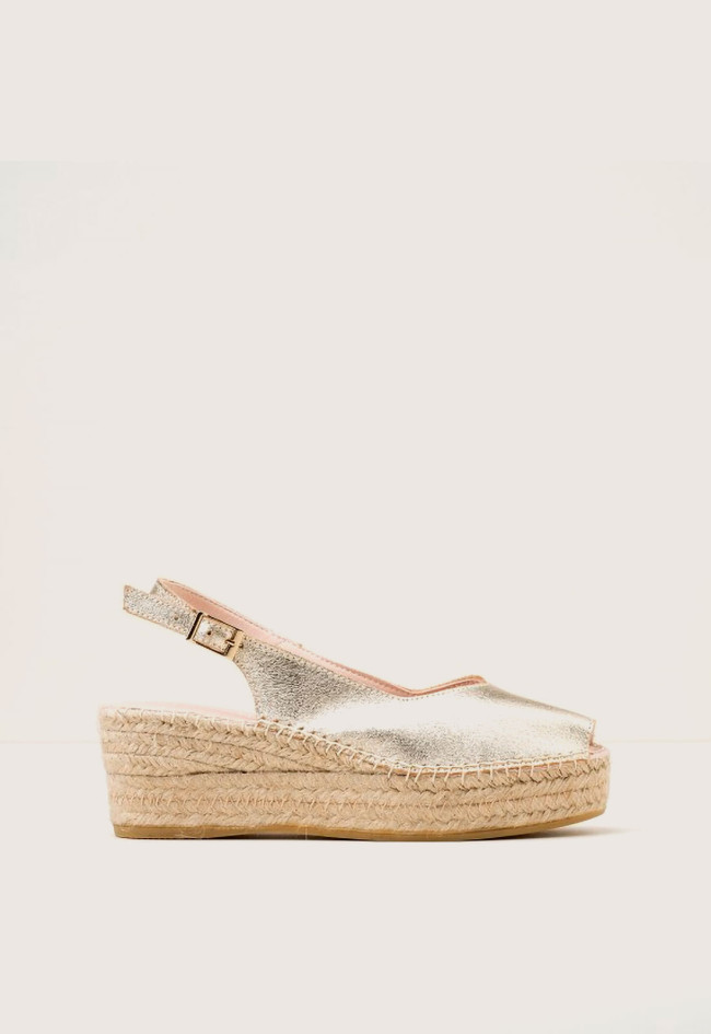 Alpargata de mujer platino Macarena java 88