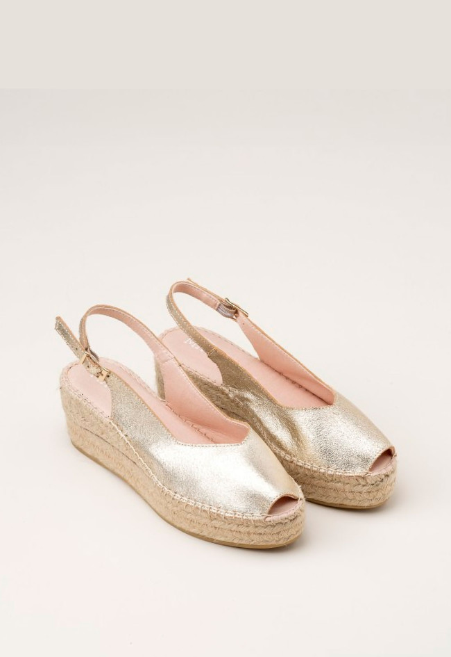 Alpargata de mujer platino Macarena java 88