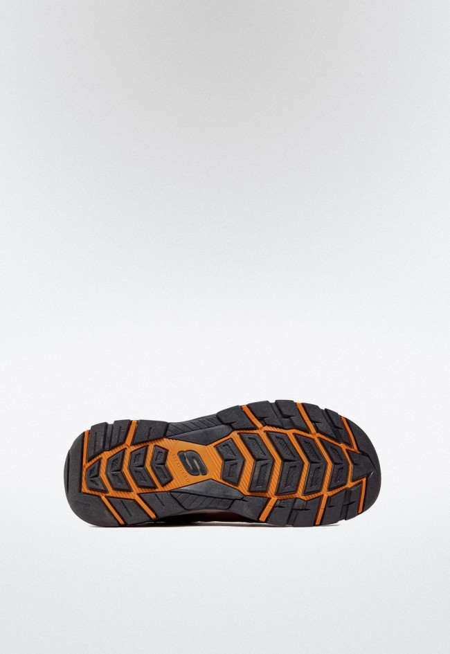 Sandalia de hombre marrón Skechers 205113