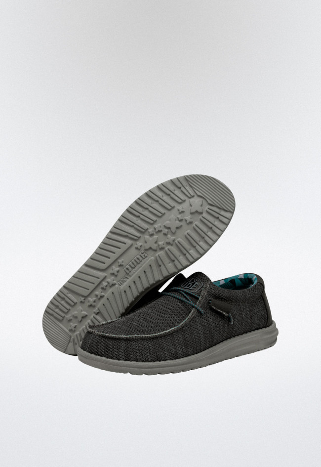 Zapatillas de hombre gris Dude wally sox