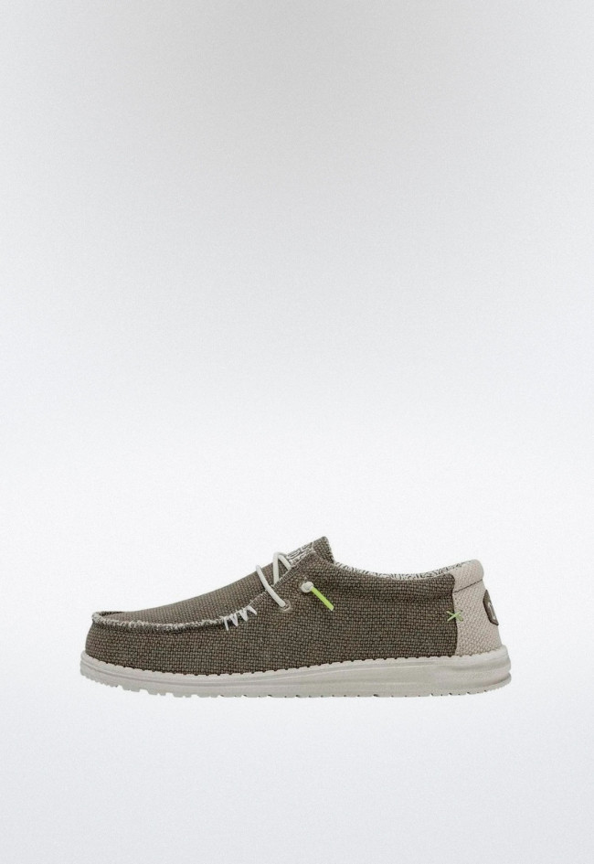 Zapatillas de hombre tostado Dude wally braided