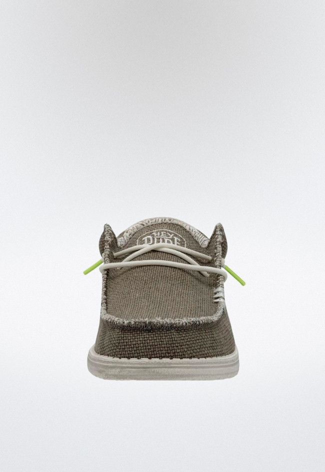 Zapatillas de hombre tostado Dude wally braided