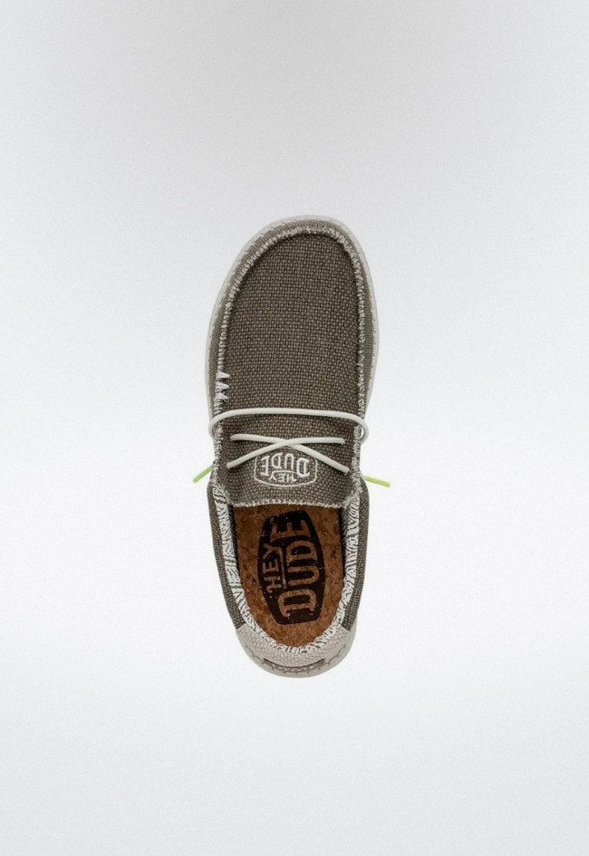 Zapatillas de hombre tostado Dude wally braided