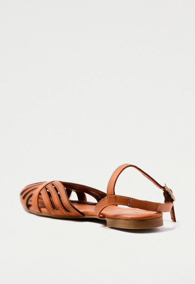 Sandalia cangrejera de mujer cuero VAS 114240280