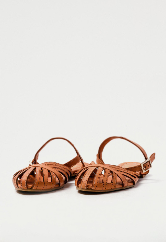 Sandalia cangrejera de mujer cuero VAS 114240280