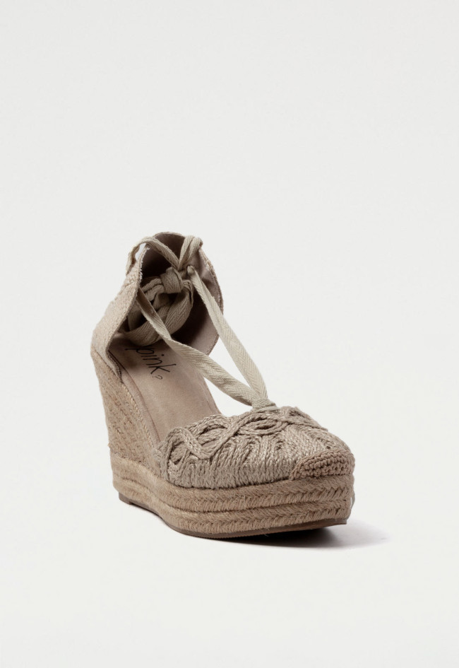 Alpargata de mujer natural Why Pink? m4296