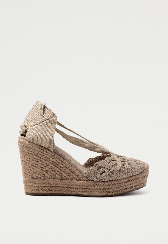 Alpargata de mujer natural Why Pink? m4296