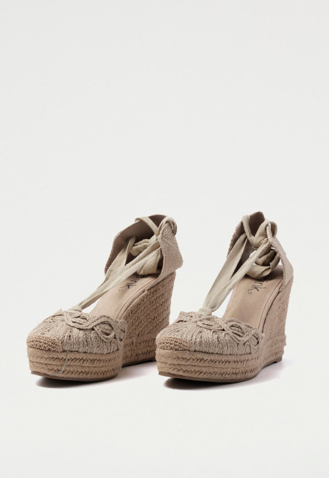 Alpargata de mujer natural Why Pink? m4296