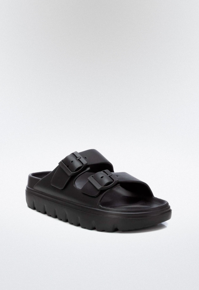 Sandalia hebillas de mujer negro Xti 142550