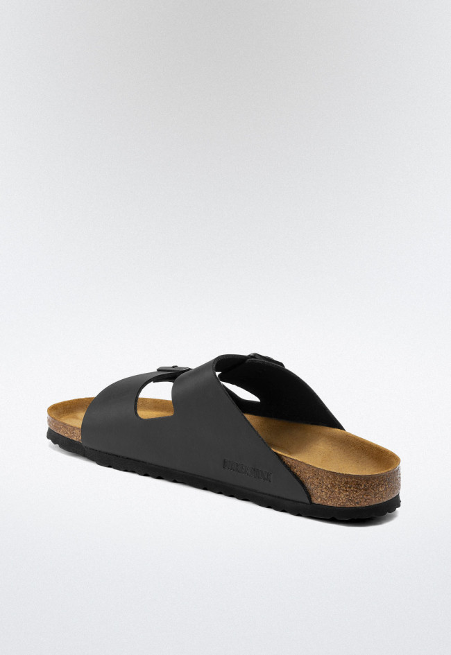 Sandalia doble correa de hombre negro Birkenstock arizona bf