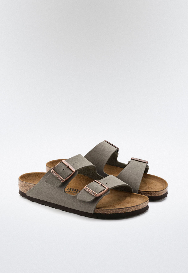 Sandalia de hombre gris Birkenstock arizona bfbc
