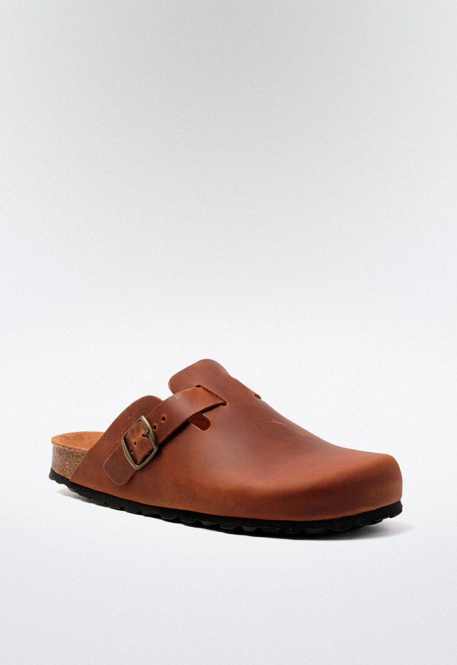 Zueco de hombre marrón VAS 355