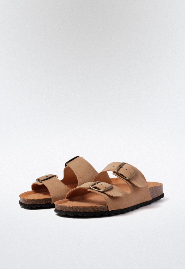 Sandalia hebillas de hombre cuero VAS 3195