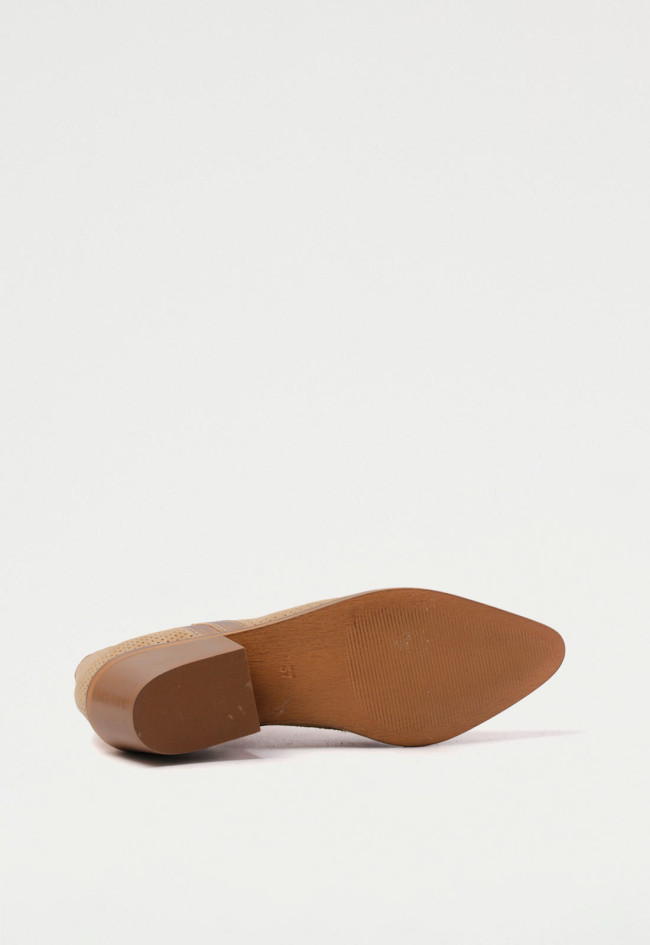 Botín campero de mujer tostado Glo 7087 - nayra